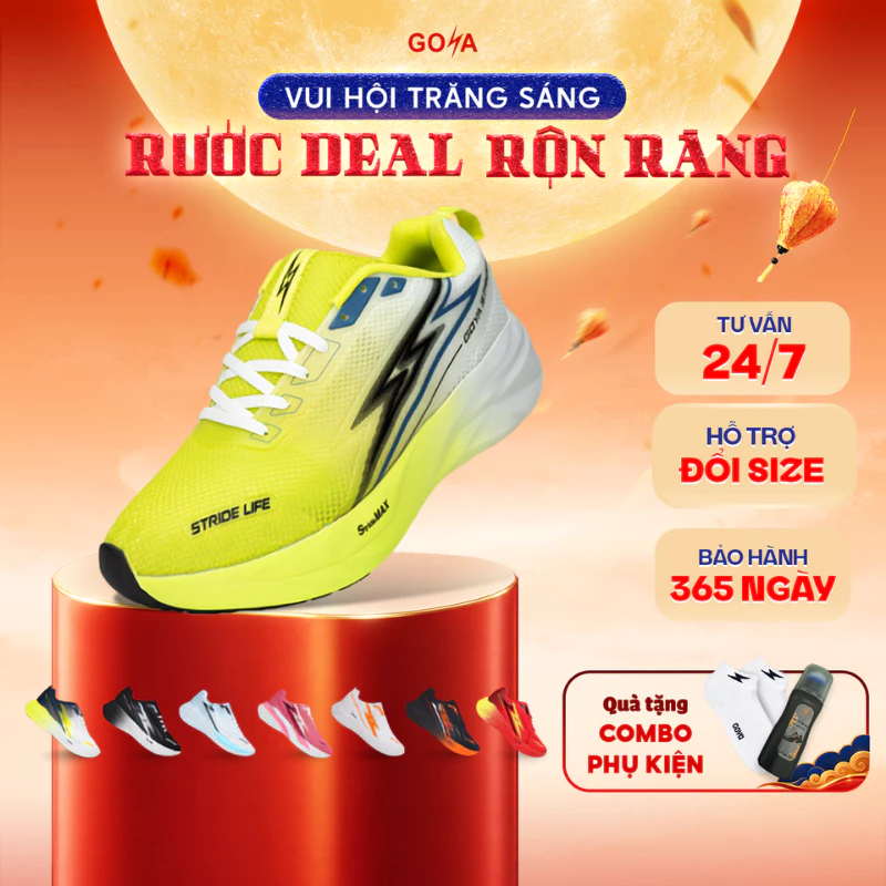 Giày Thể Thao Chạy Bộ Nam Nữ GOYA STRIDES 3 Năm 2026 5 - Siêu êm, thoáng khí, thời trang