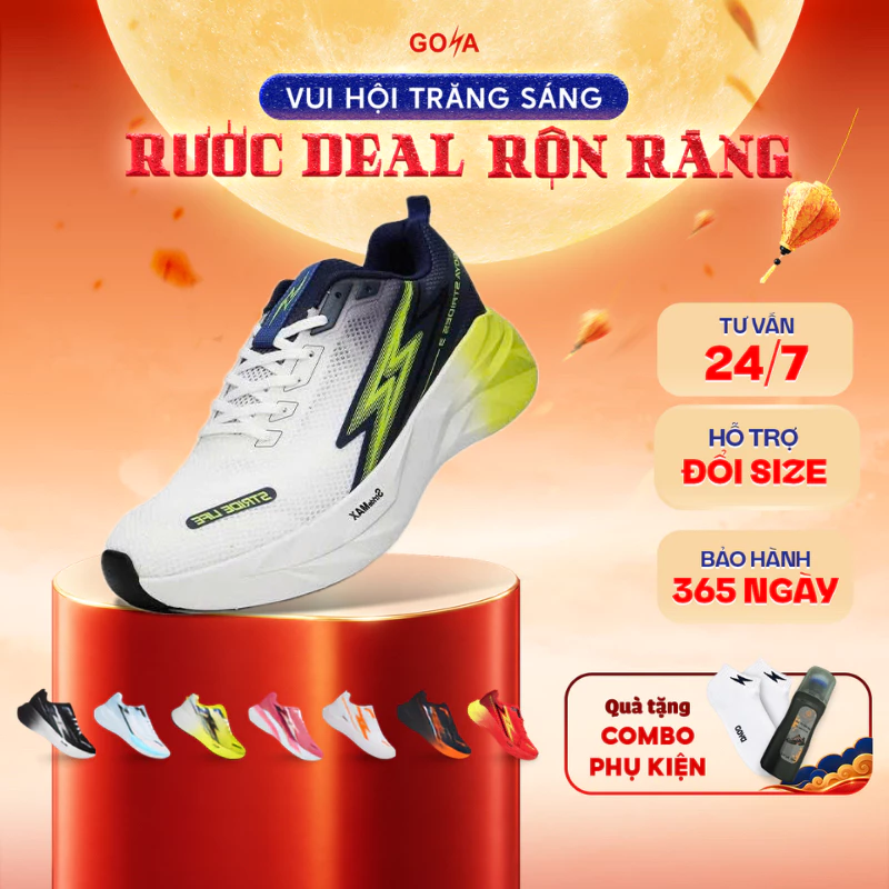 Giày Thể Thao Chạy Bộ Nam Nữ GOYA STRIDES 3 Năm 2026 7 - Siêu Êm, Thoáng Khí, Thời Trang