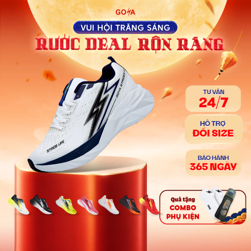 Giày Thể Thao Chạy Bộ Nam Nữ GOYA STRIDES 3 Năm 2026 9 - Siêu Êm, Thoáng Khí, Thời Trang