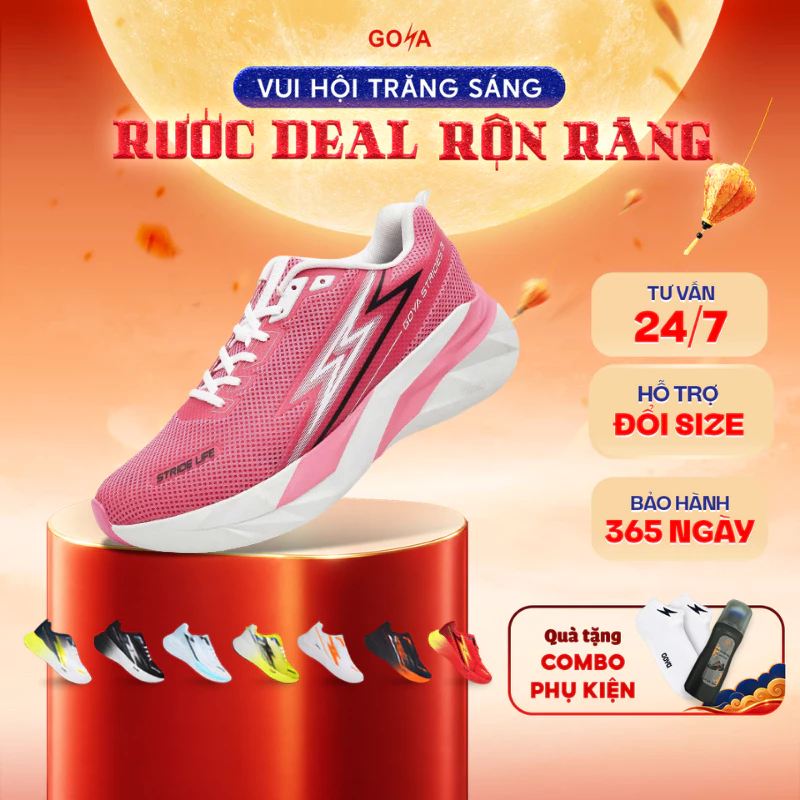 Giày Thể Thao Chạy Bộ Thời Trang GOYA STRIDES 3 Năm 2026 10 - Siêu Êm, Thoáng Khí, Thời Trang