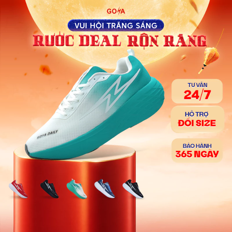 Giày Thể Thao Chạy Bộ Nam Nữ GOYA DAILY Năm 2026 - Êm Ái, Thoáng Khí, Hạn Chế Trơn Trượt 2
