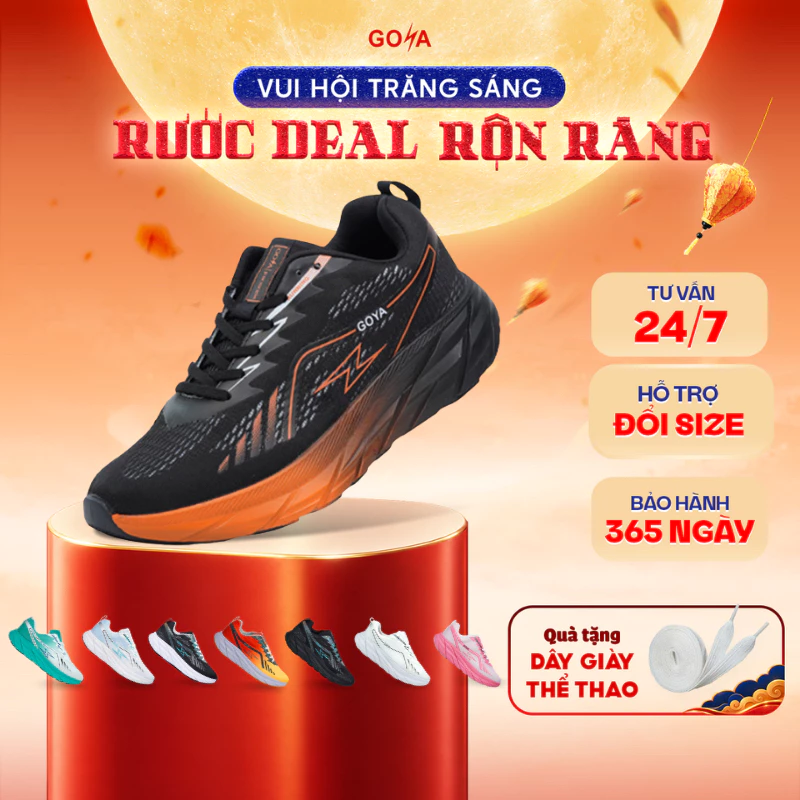 [Tặng dây giày] Giày thể thao chạy bộ nam nữ Goya Plus năm 2026 Công nghê EVA Foam mới nhất, nhẹ êm, nẩy vượt trội