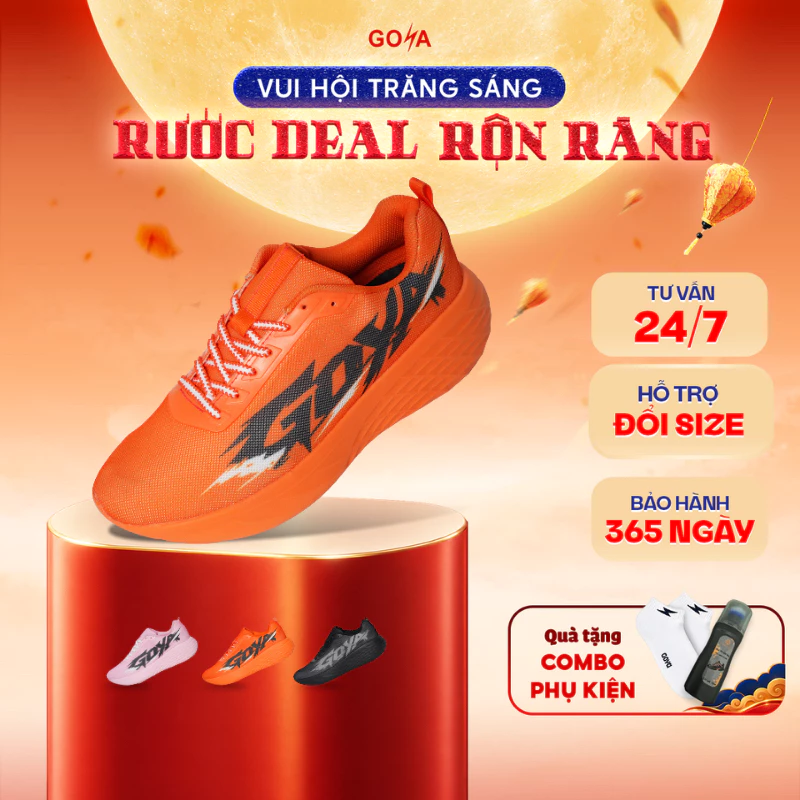Giày Thể Thao Chạy Bộ Nam Nữ Tập Luyện Hằng Ngày GOYA DAILY MAX Năm 2026 - Nhẹ, Êm Ái, Thoáng Khí