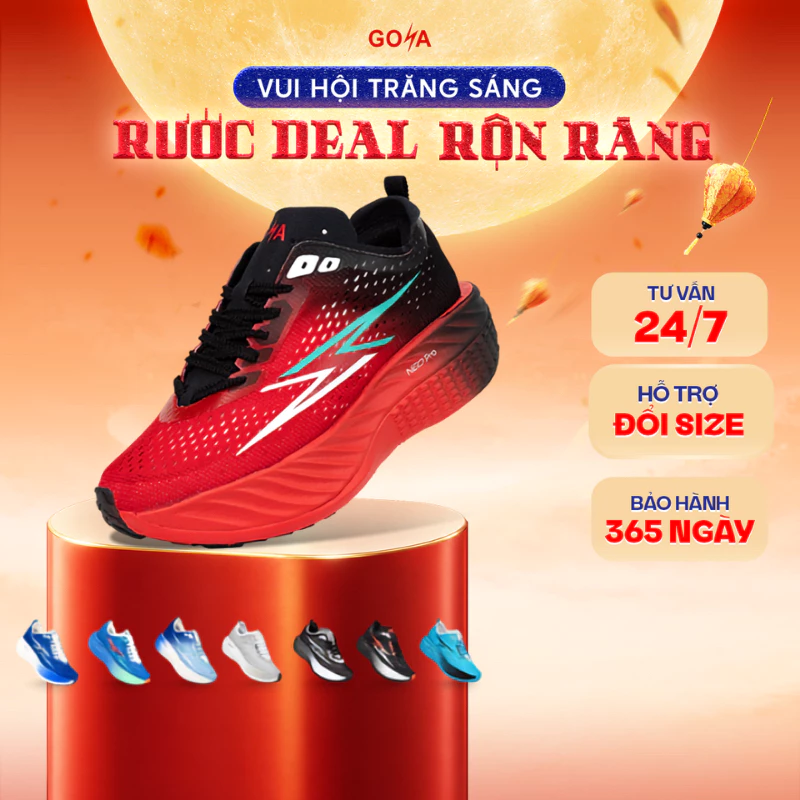 Giày Thể Thao Chạy Bộ Đế Full Carbon Nam Nữ GOYA NEO PRO Năm 2026 - Bức Tốc , Chống Trượt ASTM