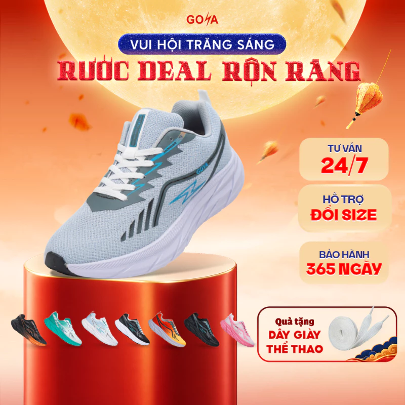 Giày thể thao chạy bộ nam nữ Goya Plus năm 2026 siêu nhẹ, siêu êm, chống trơn trượt, siêu thoáng khí