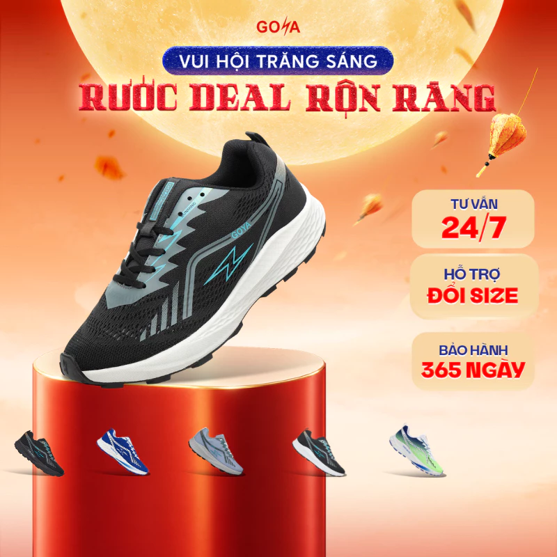 Giày thể thao chạy trail nam nữ GOYA TRAIL PLUS full màu năm 2026 -  giày chạy trekking, leo núi