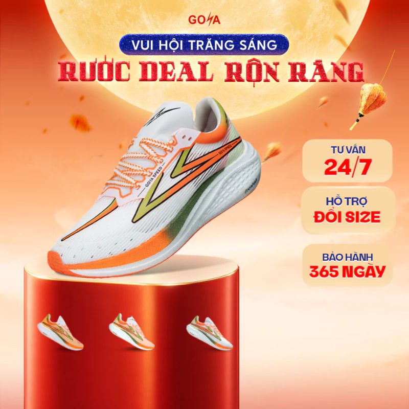 Giày thể thao chạy bộ đế Carbon nam nữ GOYA SPEED đế Carbon năm 2026 - Trợ lực mạnh mẽ, siêu nhẹ