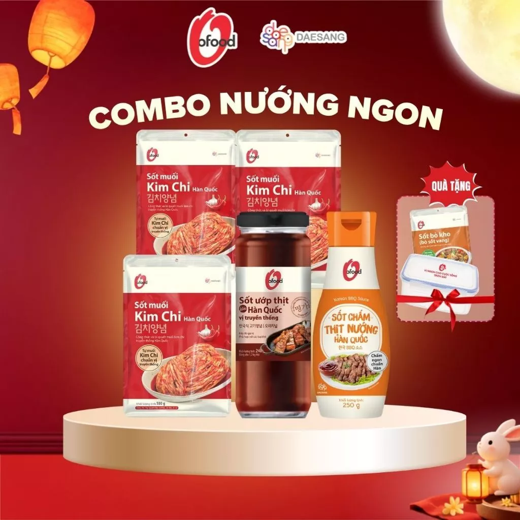 [COMBO NƯỚNG NGON] Tặng 01 bò sốt vang và hộp nhựa cao cấp 2L O'Food