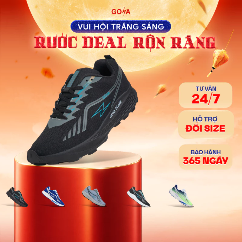 Giày Thể Thao Chạy Trail, Chạy Trekking Nam Nữ GOYA TRAIL PLUS 2026  Bền Bỉ, Chống Trượt, Thoát Nước