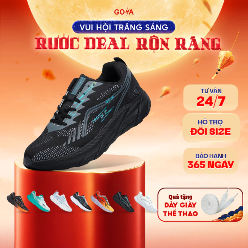 Giày Thể Thao Chạy Bộ Nam Nữ GOYA PLUS Công nghệ EVA FOAM - Êm Ái, Thoáng Khí, Nảy Tốt HL2