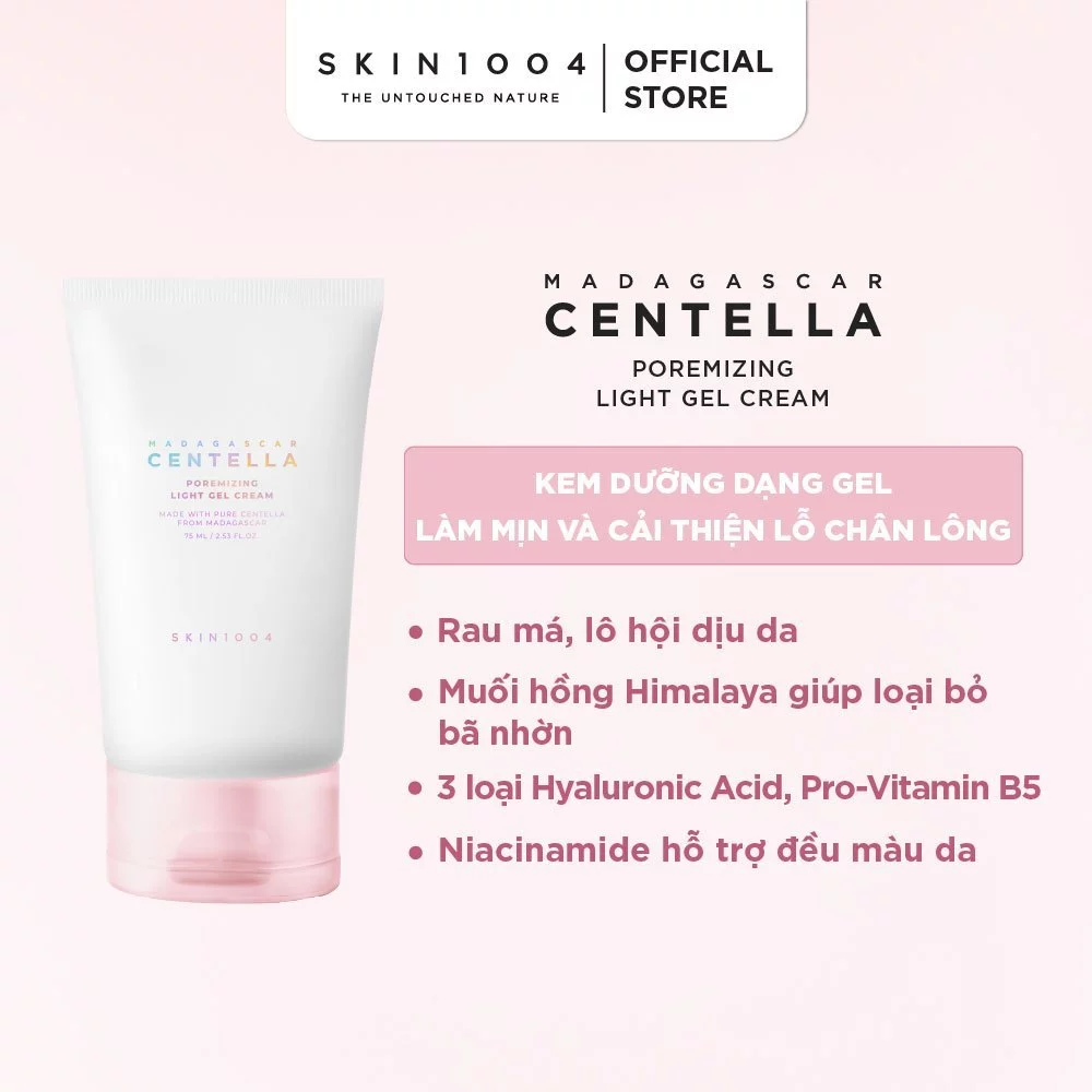 SKIN1004 Kem dưỡng Madagascar Centella Poremizing Light Gel Cream 75ml