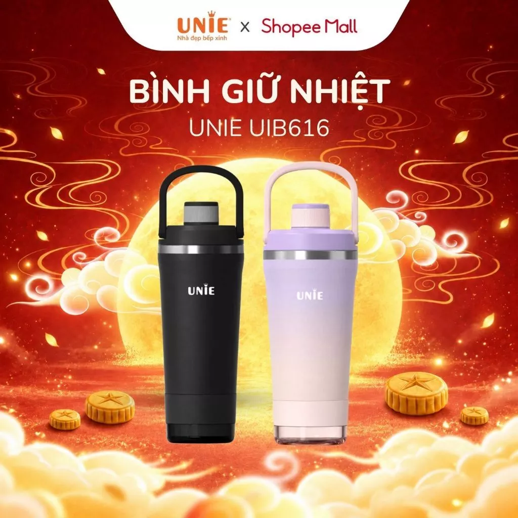 Bình giữ nhiệt đa năng UNIE UIB616 - Inox 304, Dung tích 720ml, Pha khuấy tiện lợi, Thể thao