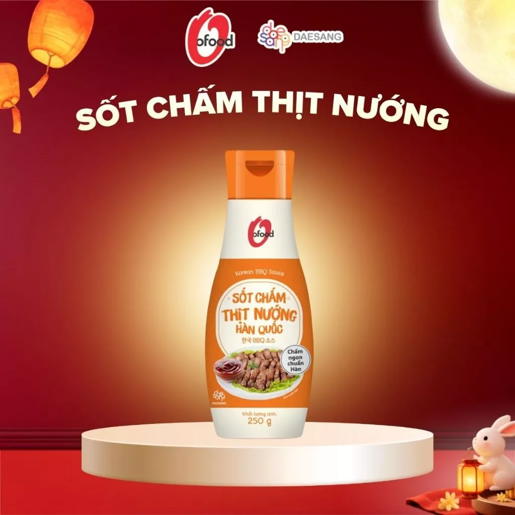 Sốt chấm thịt nướng Hàn Quốc O'food chai 250g