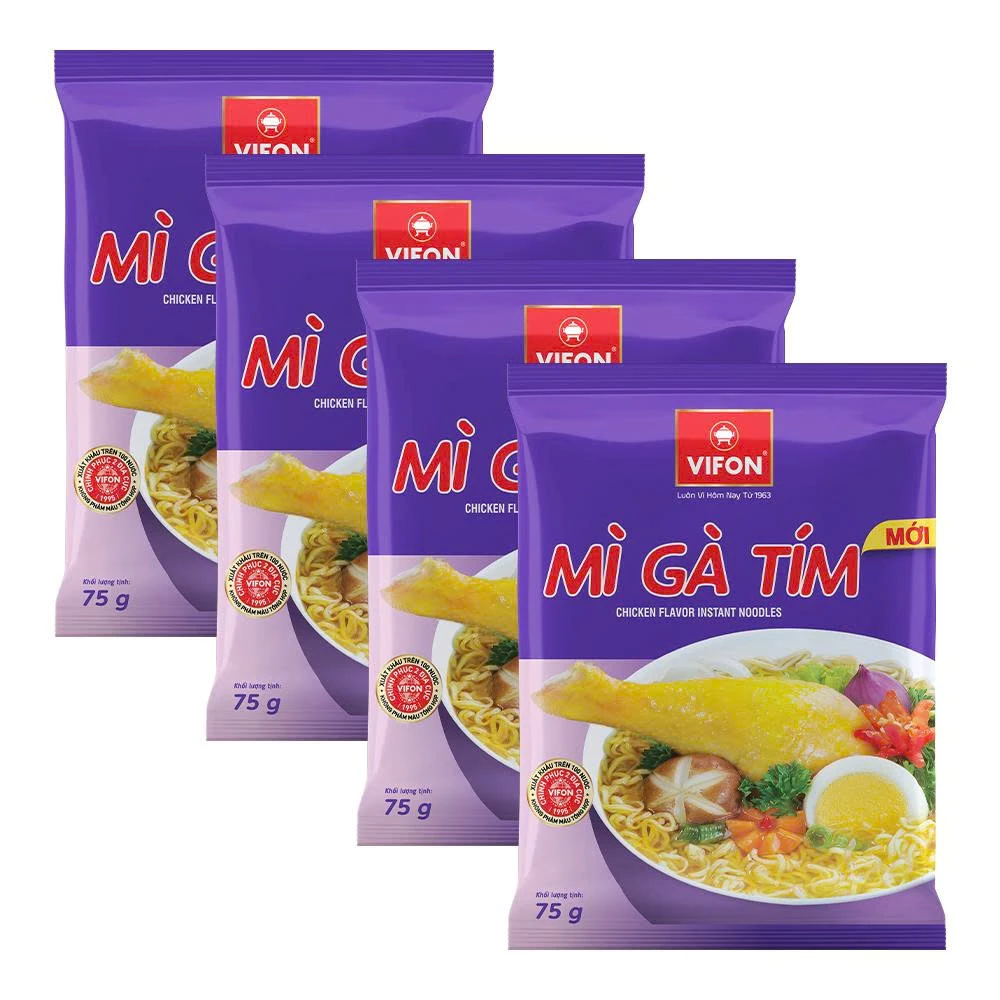 [Quà Tặng] 4 Gói Mì Gà Tím VIFON