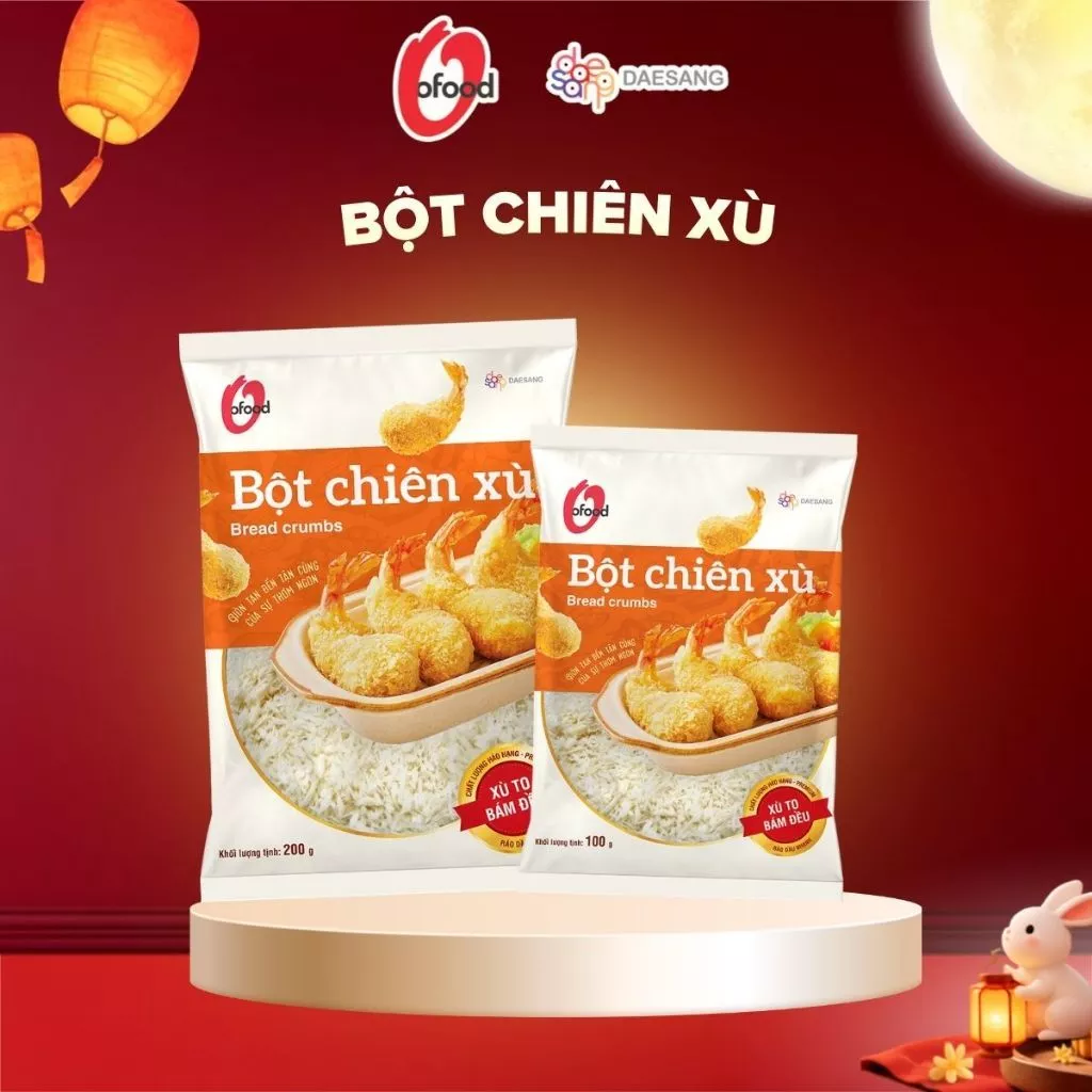 [O'FOOD VN] BỘT CHIÊN XÙ O'FOOD 100G/200G – BỘT CHIÊN GIÒN, VÀNG RỤM, TIỆN LỢI TẠI NHÀ