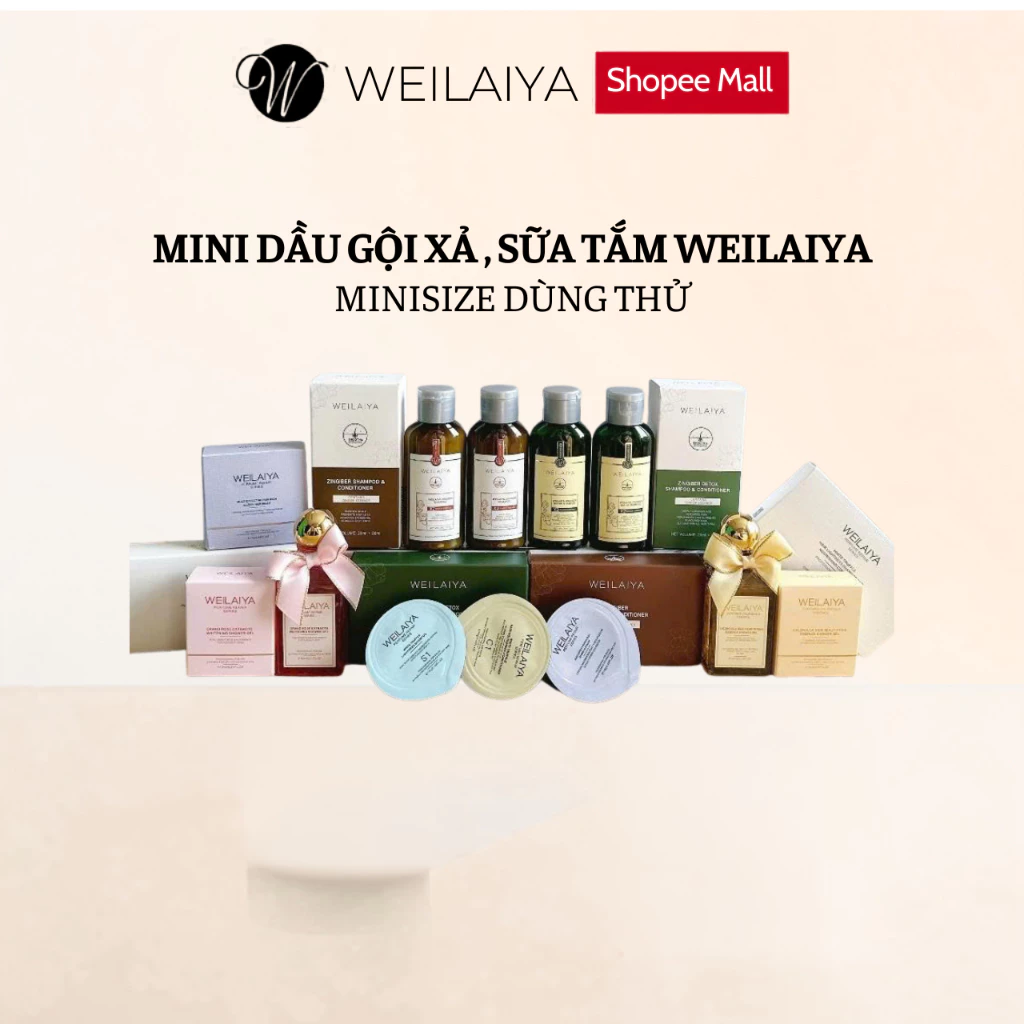 Dầu gội sữa tắm Weilaiya, MINI SIZE