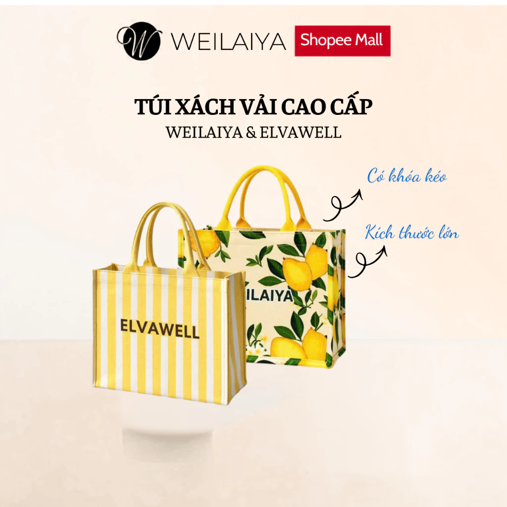 Túi xách thời trang đi biển SUMMER  Weilaiya và Elvawell