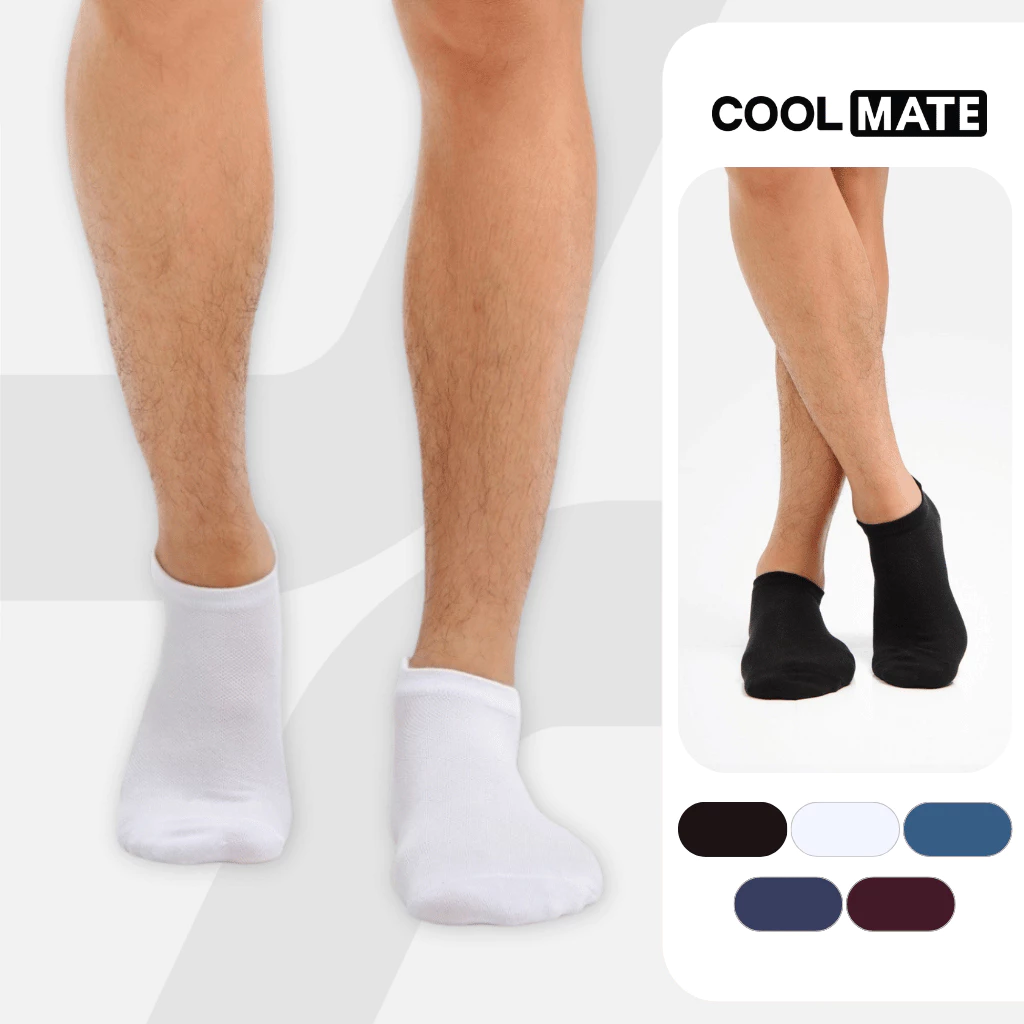 Tất cổ ngắn cotton Coolmate