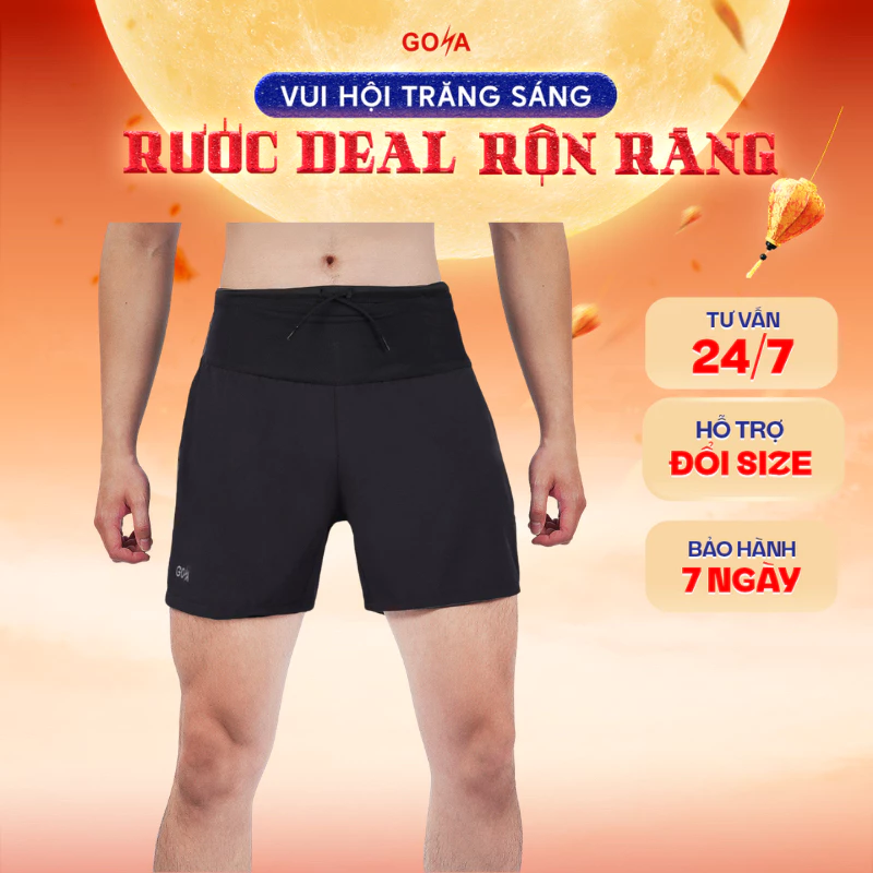 [MUA 2 GIẢM 15%] Quần thể thao chạy bộ nam một lớp GOYA IMPROVED HL - Siêu nhẹ, thoáng mát, co giãn 4 chiều