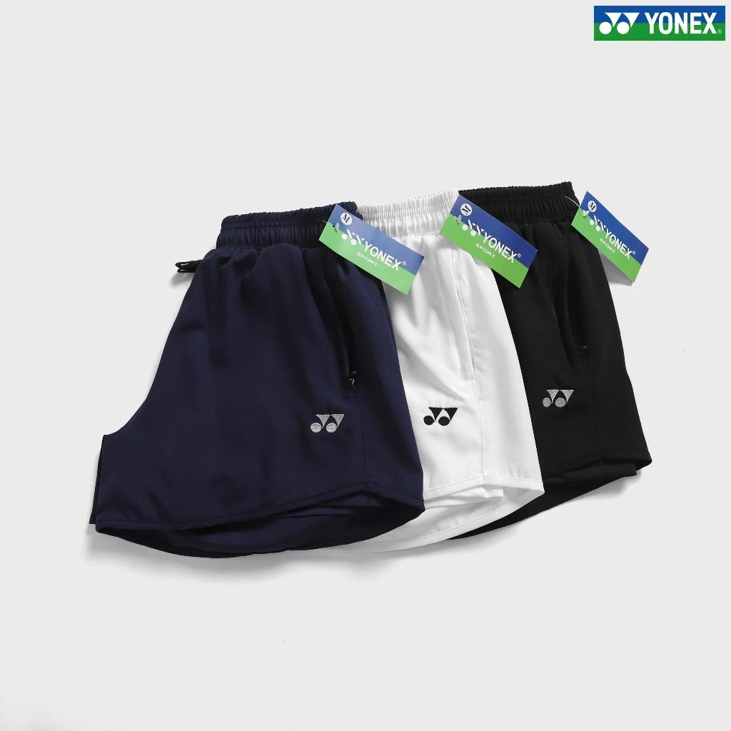 Quần Đùi Short Thể Thao Yonex Ngắn 2 Lớp Túi Khóa Tập Pickle Ball, Gym, Yoga, Chạy Bộ Nữ