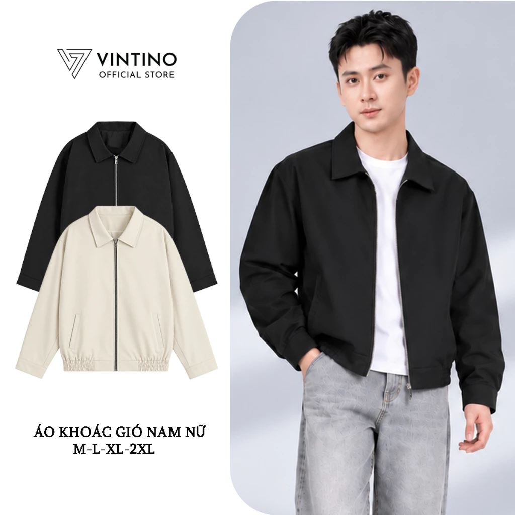 Áo Khoác Nam Nữ VINTINO Chất Vải Gió Tráng 2 Lớp Giữ Âm Cản Gió Cản Bụi AGN14