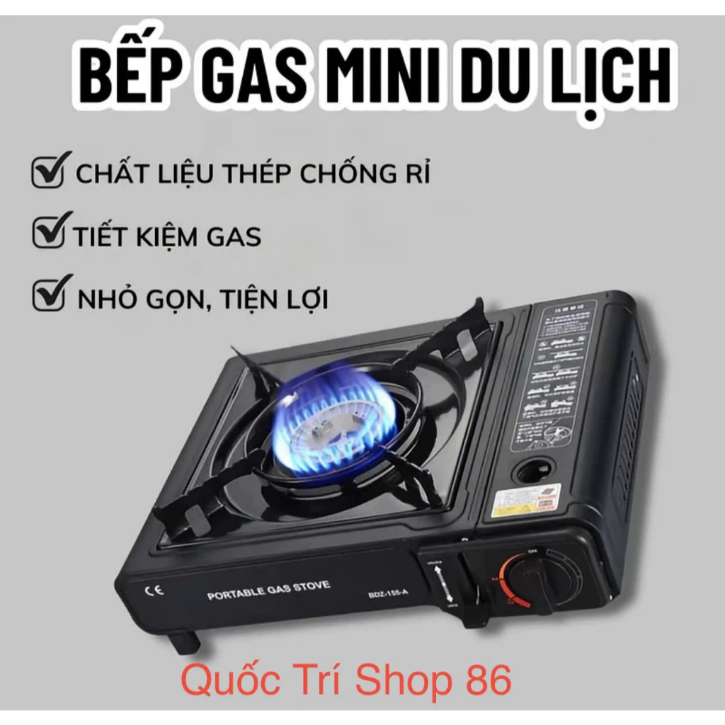 Bếp ga mini du lịch thép không gỉ chống cháy nổ, an toàn khi sử dụng