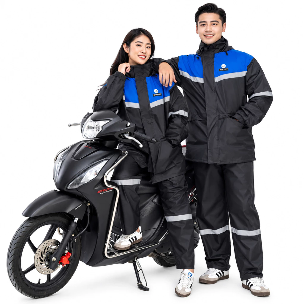 Áo Mưa Bộ 2  Lớp Cao Cấp Sơn Thủy K28 : Chống Thấm Nước Tuyệt Đối, Bền Bỉ 4,5 Năm
