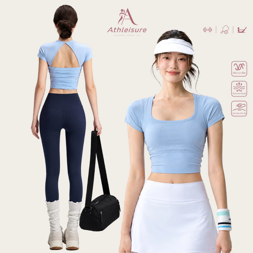 Áo tập bra nữ thể thao hở lưng vải lưới nữ tính,mịn màng, thiết kế tôn dáng, có đệm ngực kèm áo-UP11