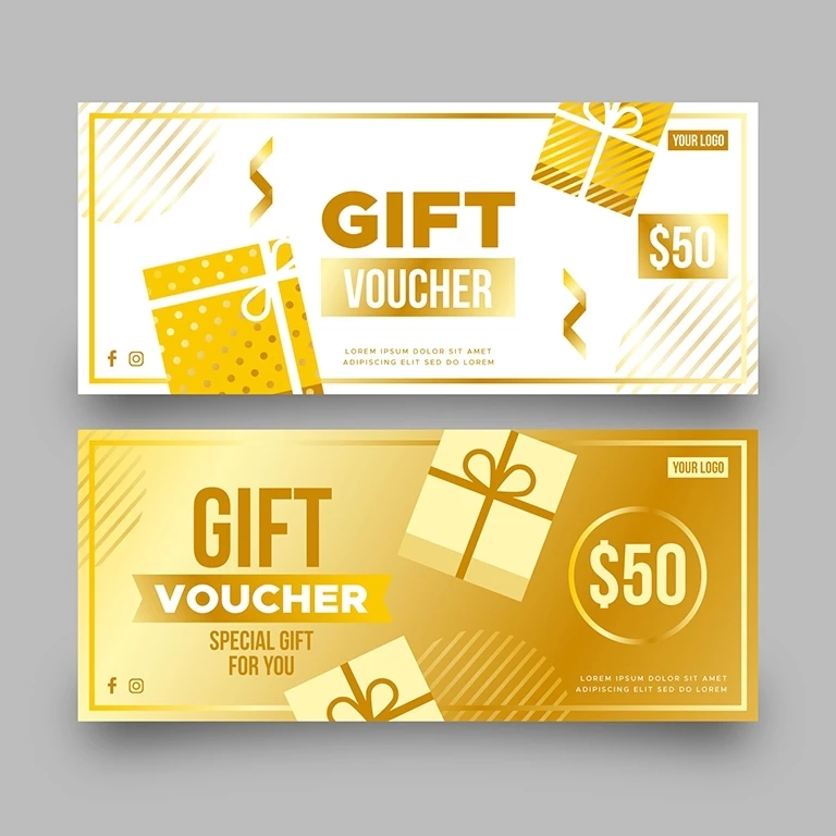 Thiệp Voucher giảm giá 5% áp dụng cho khách hàng mua lần đầu (voucher online không phải thiệp cứng)