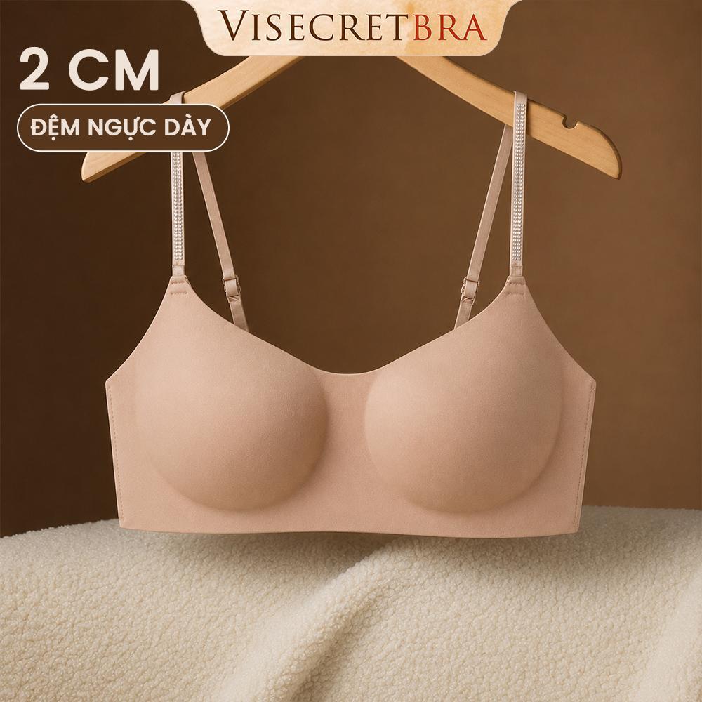 VISECRETBRA Bra Nữ Áo Lót Nữ Cúp Ngang - Su Đúc Mềm Mại - Gom Nâng Quả Tạo Khe…