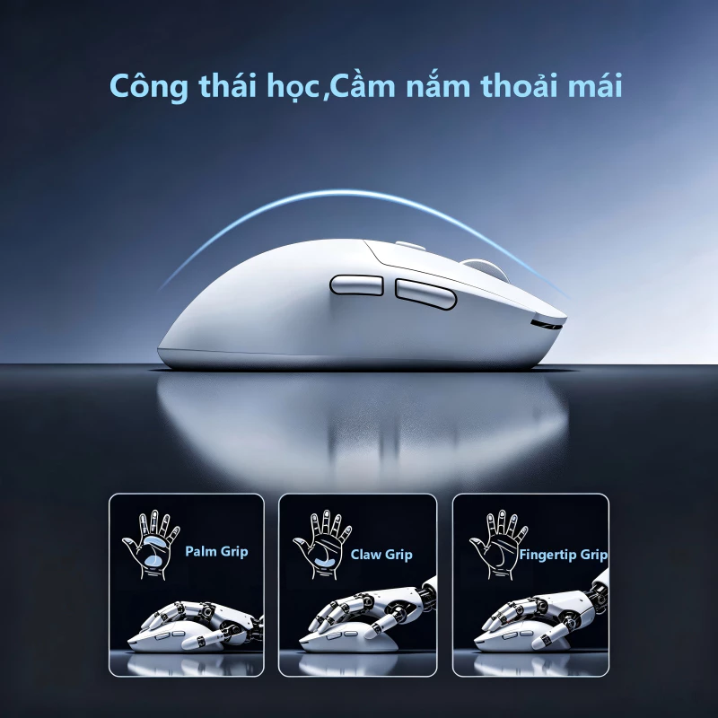 Chuột Không Dây M348 Gaming-Kết nối 2.4G/Bluetooth-Chuột gaming giá rẻ dùng cho PC, laptop