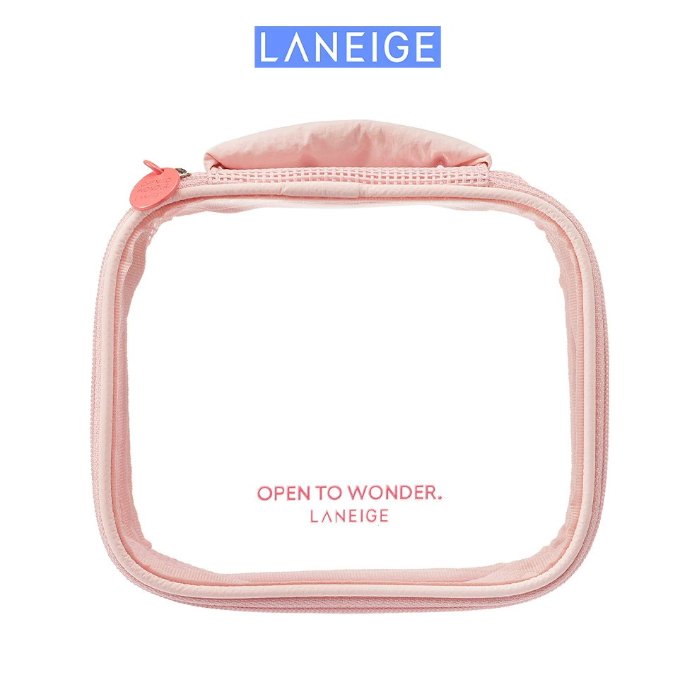 [HB GIFT] Túi đựng đồ make up trong suốt màu hồng Laneige Pouch Small