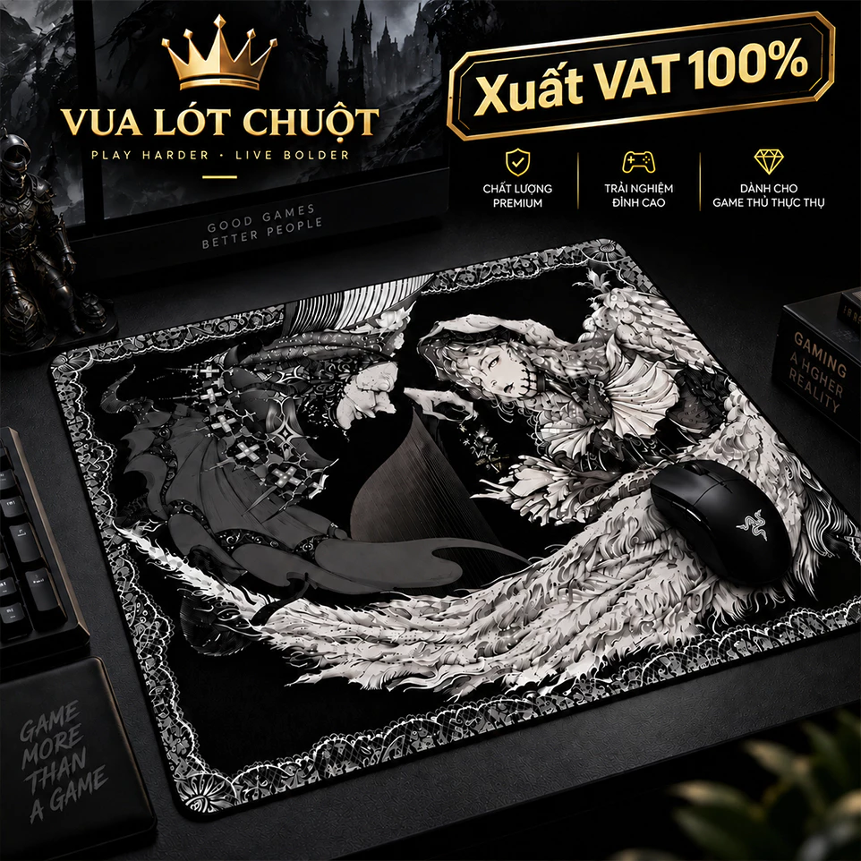 Lót chuột, Pad chuột chuyên game FPS Vua Lót Chuột Mousepad di chuột êm, bề mặt speed tối ưu cho game thủ