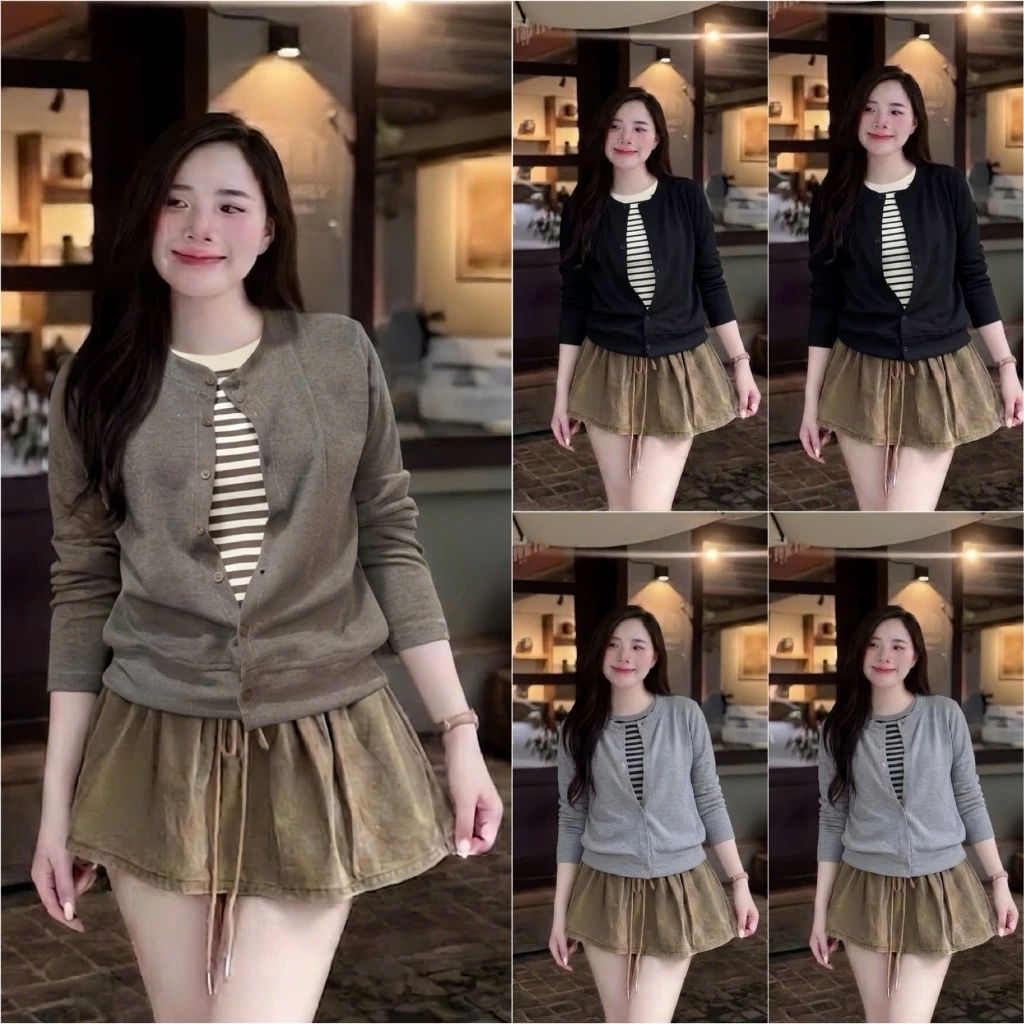 HT93.Áo tăm thỏ phối kẻ. Mã áo cổ tròn,  Áo thun tay dài phối kẻ chất thun mềm mát size 40-70kg
