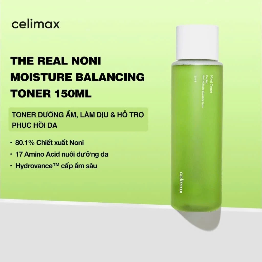[LIVE] Toner Dưỡng Ẩm Hỗ Trợ Phục Hồi, Làm Dịu Cellimax The Real Noni Toner 150ml