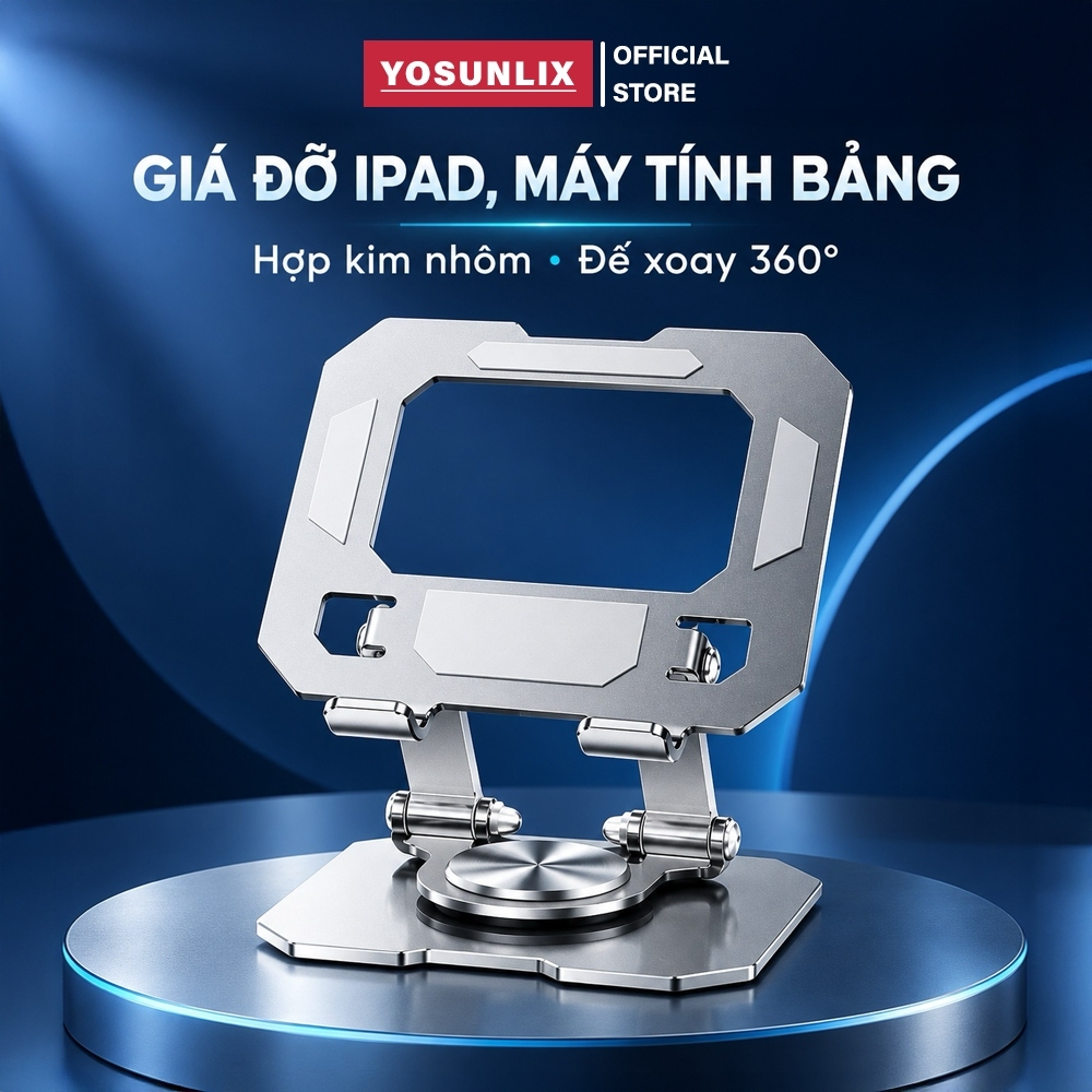 Giá Đỡ Máy Tính Bảng Điện Thoại SMTech Xoay 360 Kệ Để Ipad Tablet Hợp Kim Nhôm…
