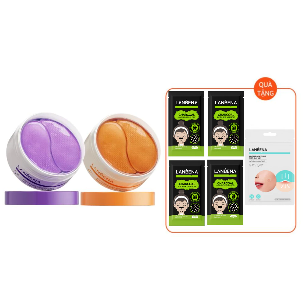 LANBENA Mặt nạ mắt Retinol  (60 miếng)- Làm săn chắc da, giảm quầng thâm, cải thiện bọng mắt, ECOGO live