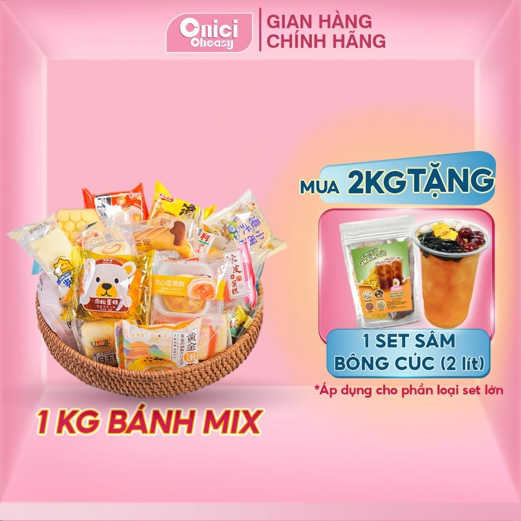 Bánh mix Đài Loan nhiều loại ONICI loại 500gr-1000gr