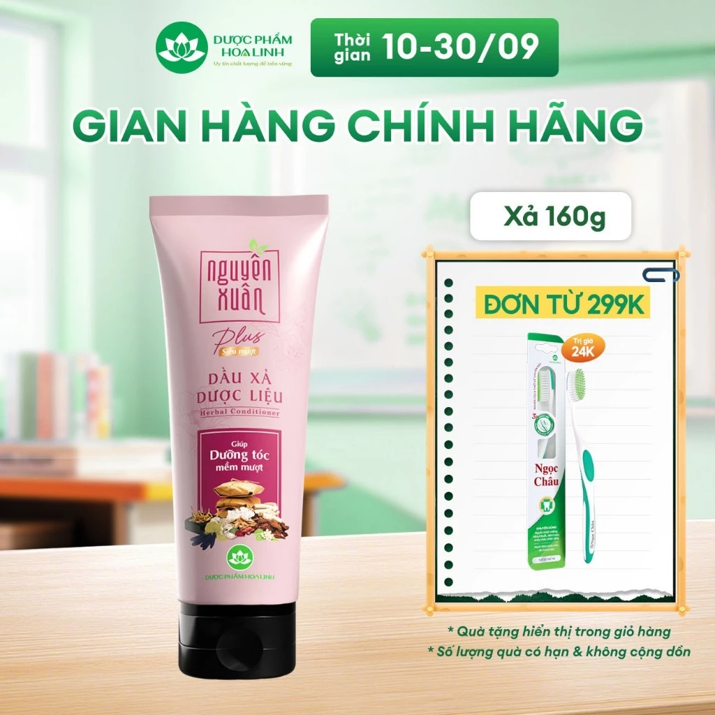 Dầu xả dược liệu Nguyên Xuân Plus siêu mượt tuýp 160g
