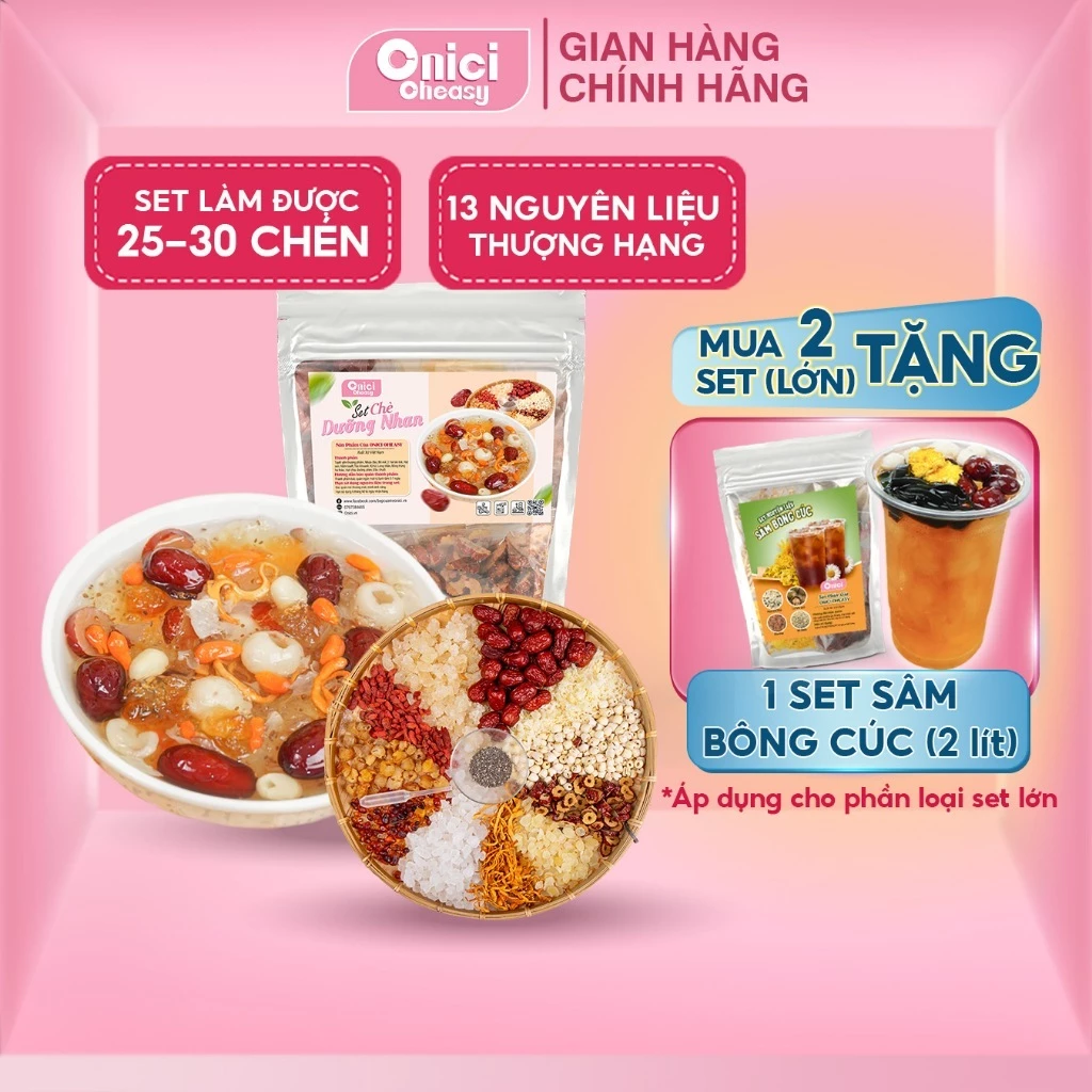 Set nguyên liệu nấu chè dưỡng nhan 25 30 chén Bếp Của Mẹ Onici