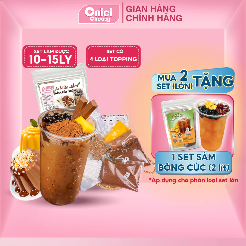 Set milo dầm Bếp Của Mẹ Onici - hương vị thơm ngọt đầy hấp dẫn