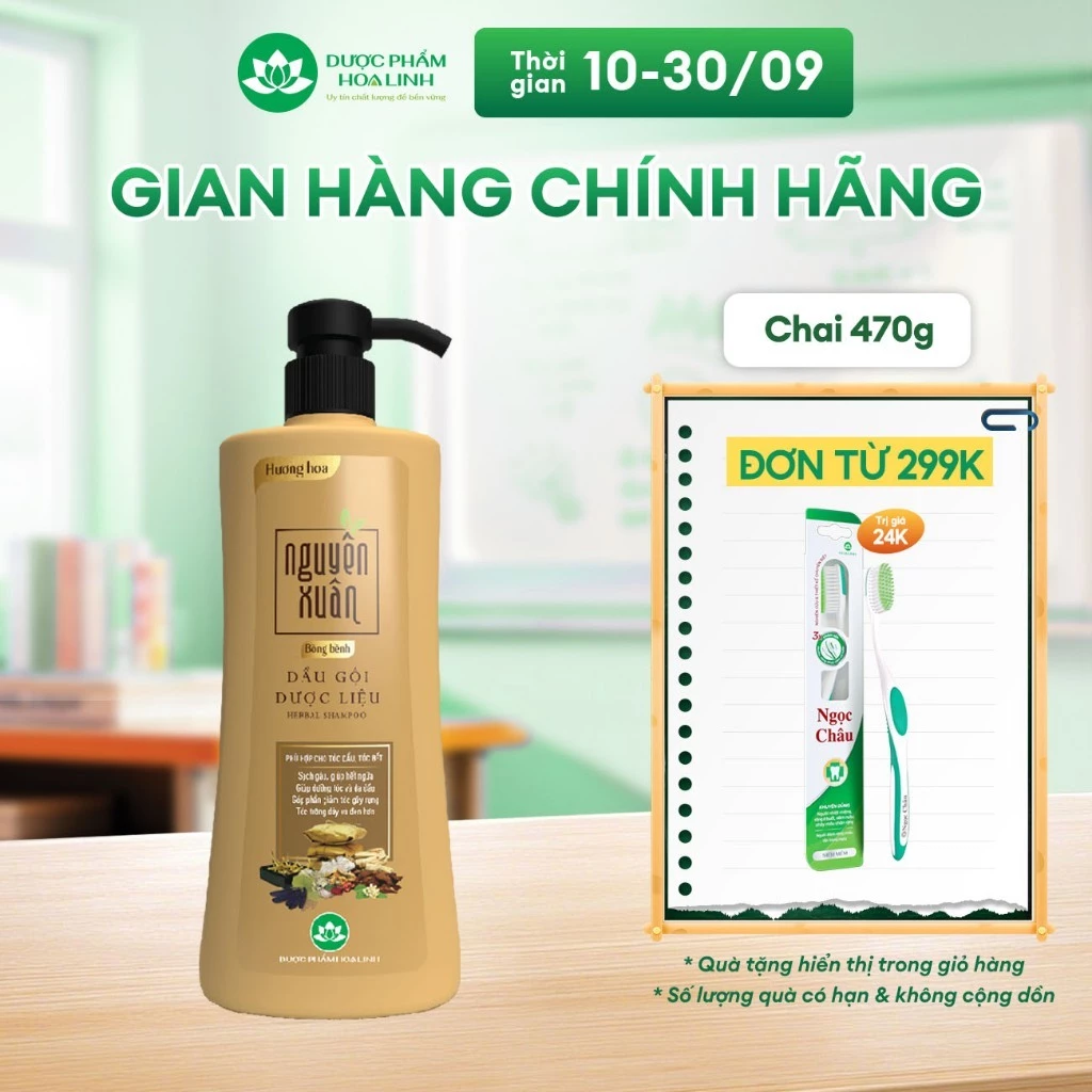 {MỚI} Dầu gội dược liệu Nguyên Xuân Bồng bềnh 470g KM 50g - Giá không đổi