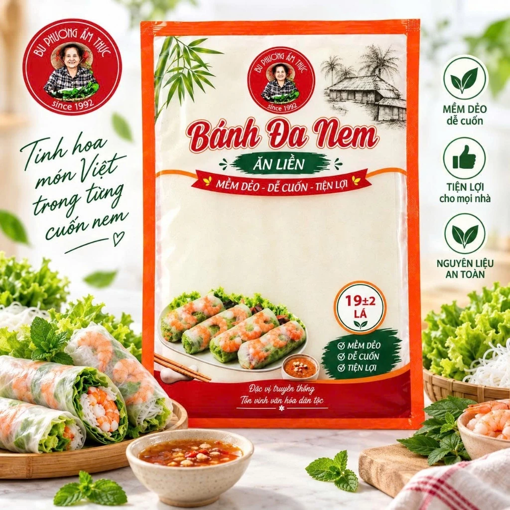 QT - Bánh đa nem ăn liền - Thương Hiệu Bu Phương Ẩm Thực - Tri Ân Khách Hàng