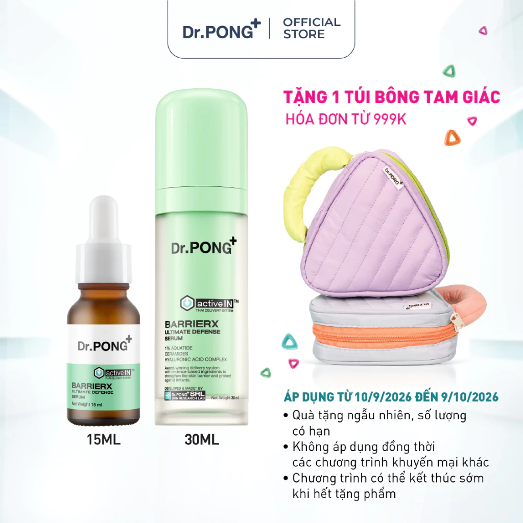 Serum hỗ trợ dưỡng ẩm & phục hồi da DR.PONG Activein Barrierx Ultimate Defense Serum