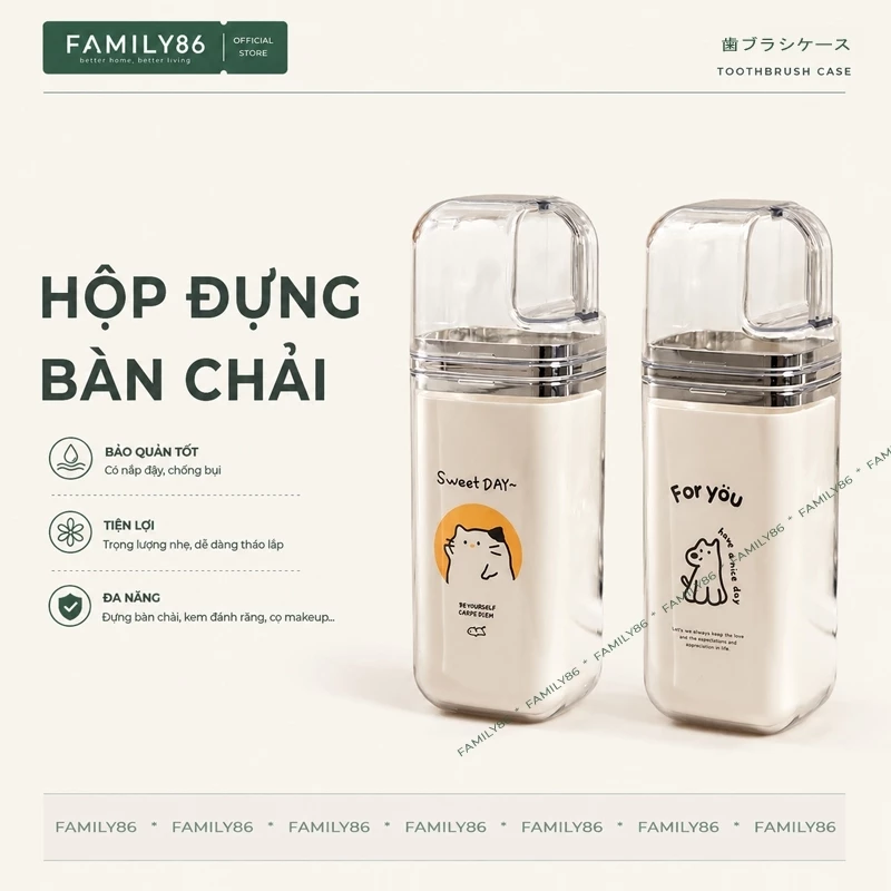 Hộp Đựng Bàn Chải Kèm Cốc Đánh Răng Có Nắp Đậy, Hộp Đựng Kem Đánh Răng Bàn Chải Cá Nhân Tiện Lợi Du Lịch