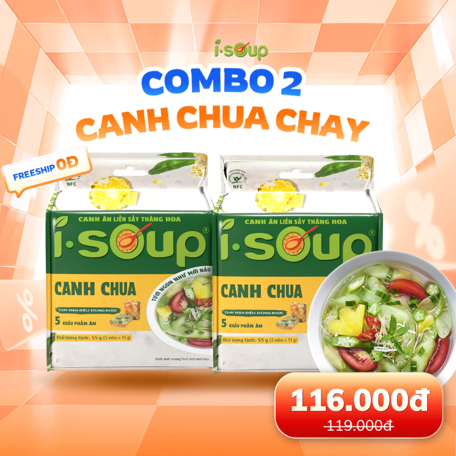 Combo 2 Túi Canh Ăn Liền ISoup - Tự Chọn Vị
