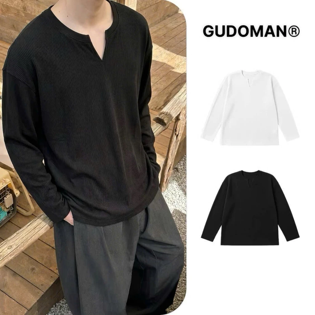 Áo Thun Dài Tay Cổ Xẻ V Nam Nữ Chất Liệu Thun Tăm Chống Nhăn, Mềm Mịn, Phong Cách Hàn Basic AD368