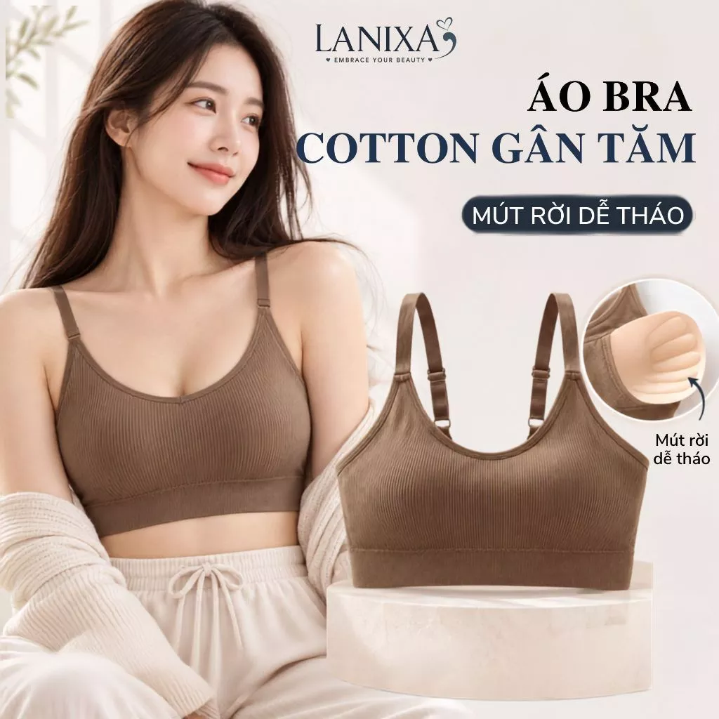 Áo bra nữ đệm mút sắn mỏng nhẹ thấm hút tốt thoáng khí tập thể dục, gym yoga co giãn thoải mái B1182