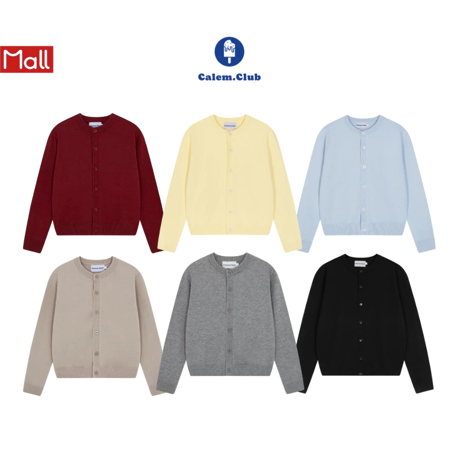 Calem.Club - Áo khoác Cardigan SIMPLE Ver 1 chất len mịn Premium form unisex nam nữ thu đông phong cách hàn quốc
