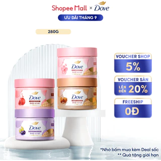 [CHÍNH HÃNG ĐỘC QUYỀN] Tẩy Tế Bào Chết Body Dove Chăm Da Sáng Mịn 280G
